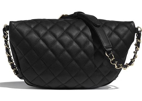 Chanel Waist Bag Quilted Calfskin Gold